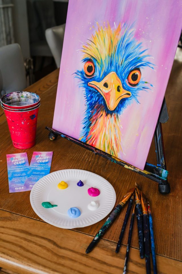 Painting party at The Castle Inn, Cambridge